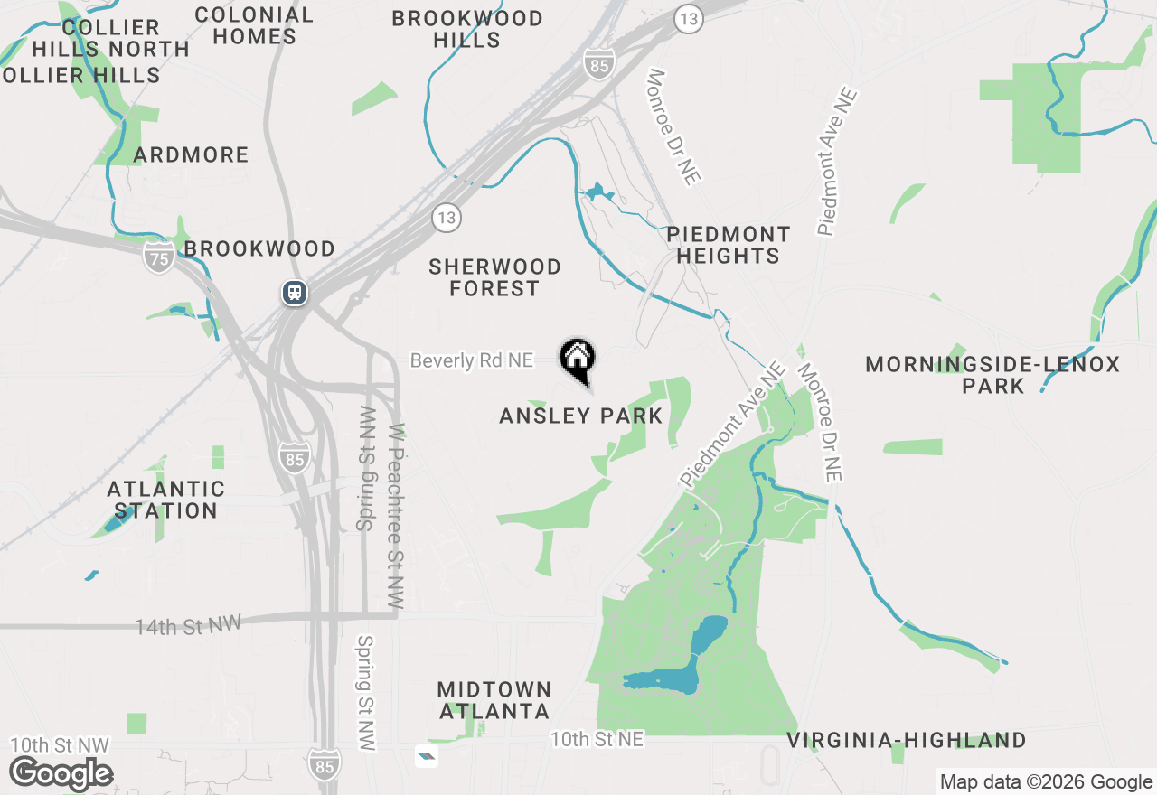 Map of 4 Ansley Drive Ne, Atlanta, GA 30309