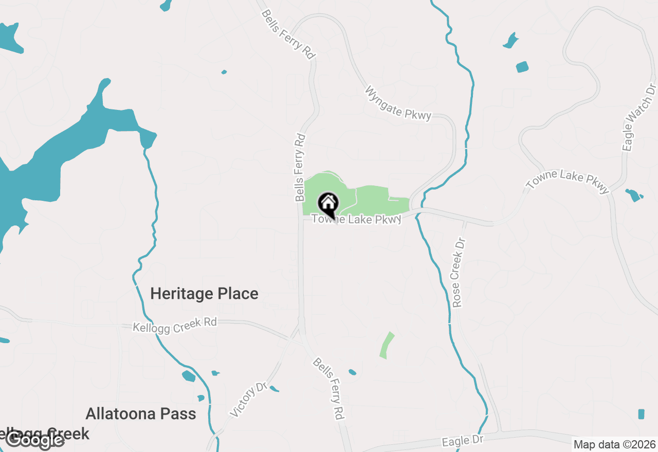 Map of 215 Carmichael Road, Woodstock, GA 30189