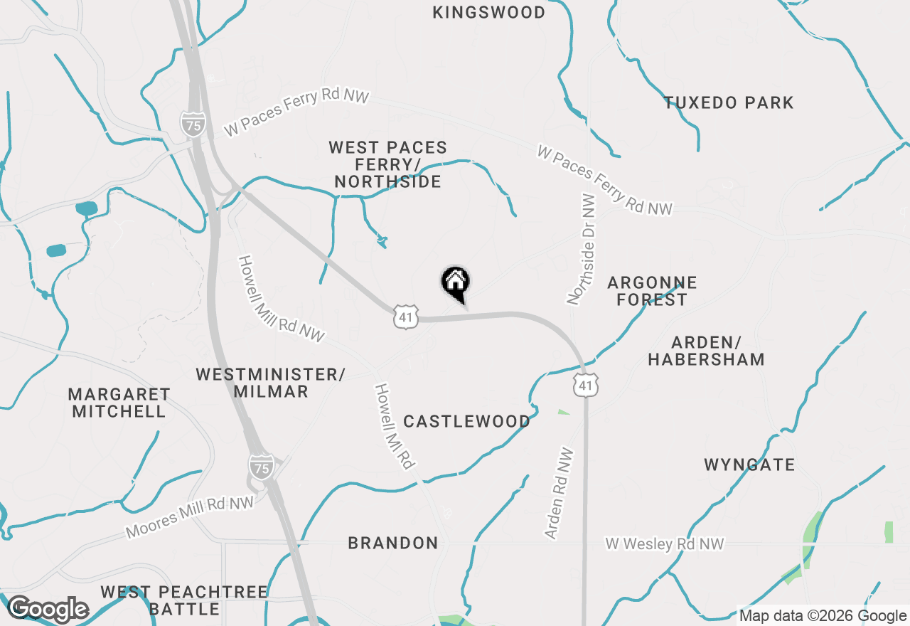 Map of 850 Moores Mill Road Nw, Atlanta, GA 30327