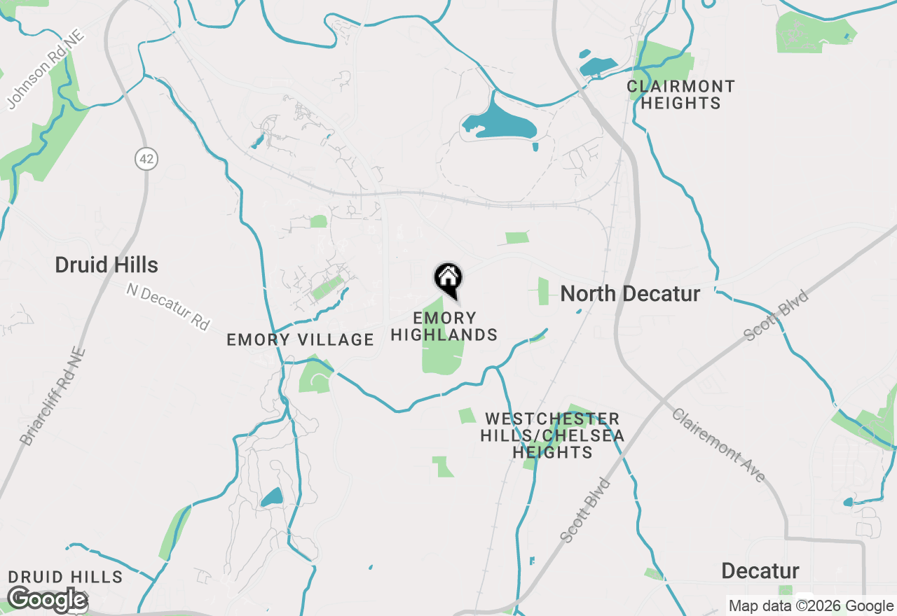 Map of 483 Burlington Road Ne, Atlanta, GA 30307