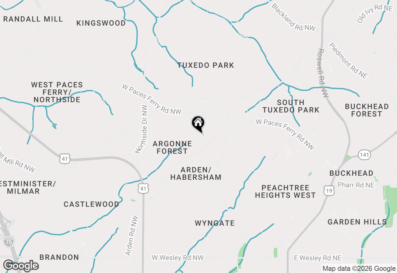 Map of 3190 Arden Road Nw, Atlanta, GA 30305