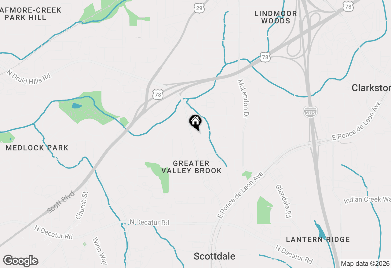 Map of 3053 Hollywood Drive, Decatur, GA 30033