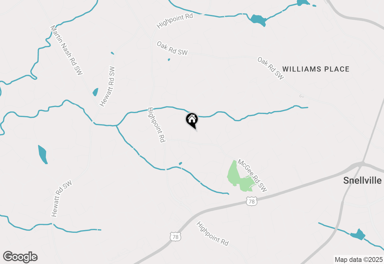 Map of 1840 Lisa Springs Drive, Snellville, GA 30078