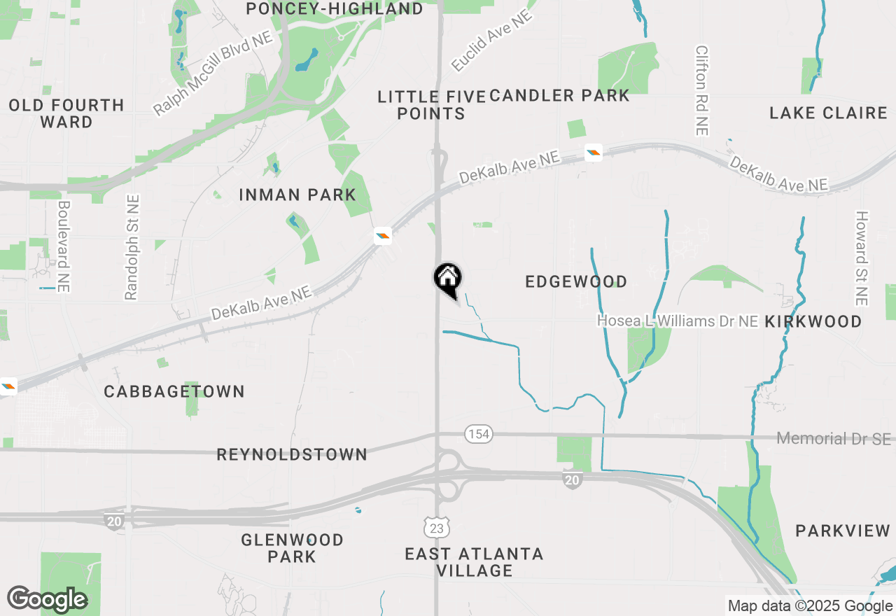 Map of 20 Screven Street Ne, Atlanta, GA 30307