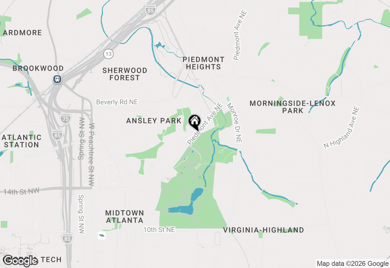 Map of 1400 Piedmont Avenue Ne #1, Atlanta, GA 30309