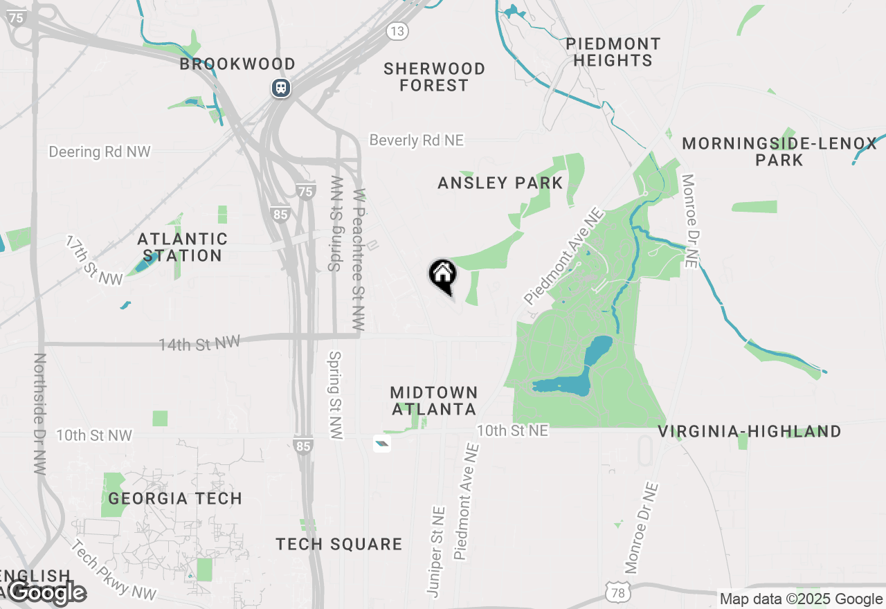 Map of 145 15th Street Ne #602, Atlanta, GA 30309