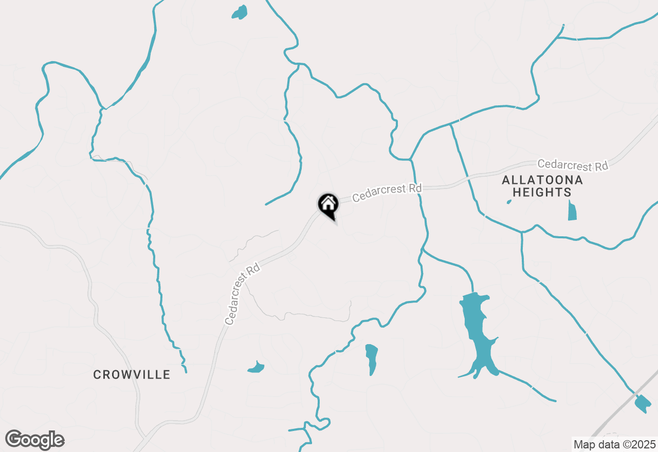 Map of 95 Cedarcrest Village Court, Acworth, GA 30101