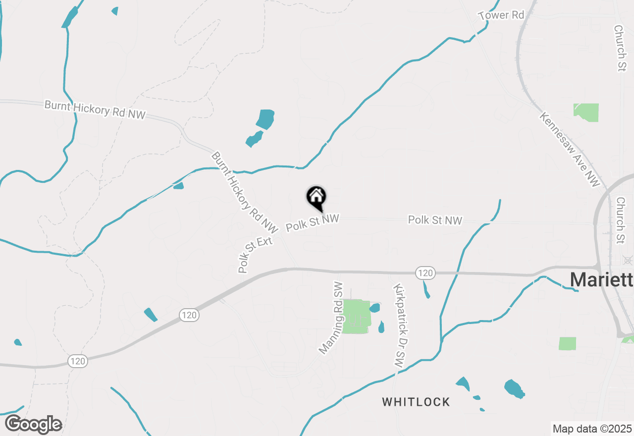 Map of 840 Polk Street, Marietta, GA 30064