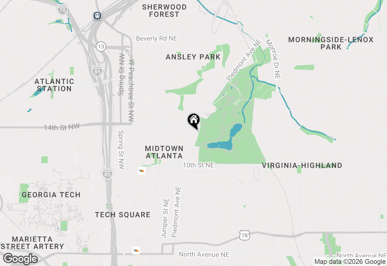 Map of 1130 Piedmont Avenue Ne #1003, Atlanta, GA 30309