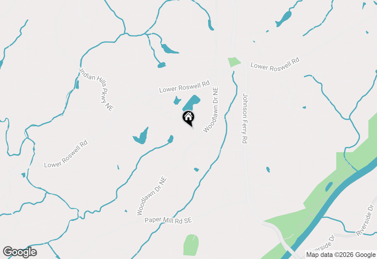 Map of 4563 Fountain Drive Ne, Marietta, GA 30067