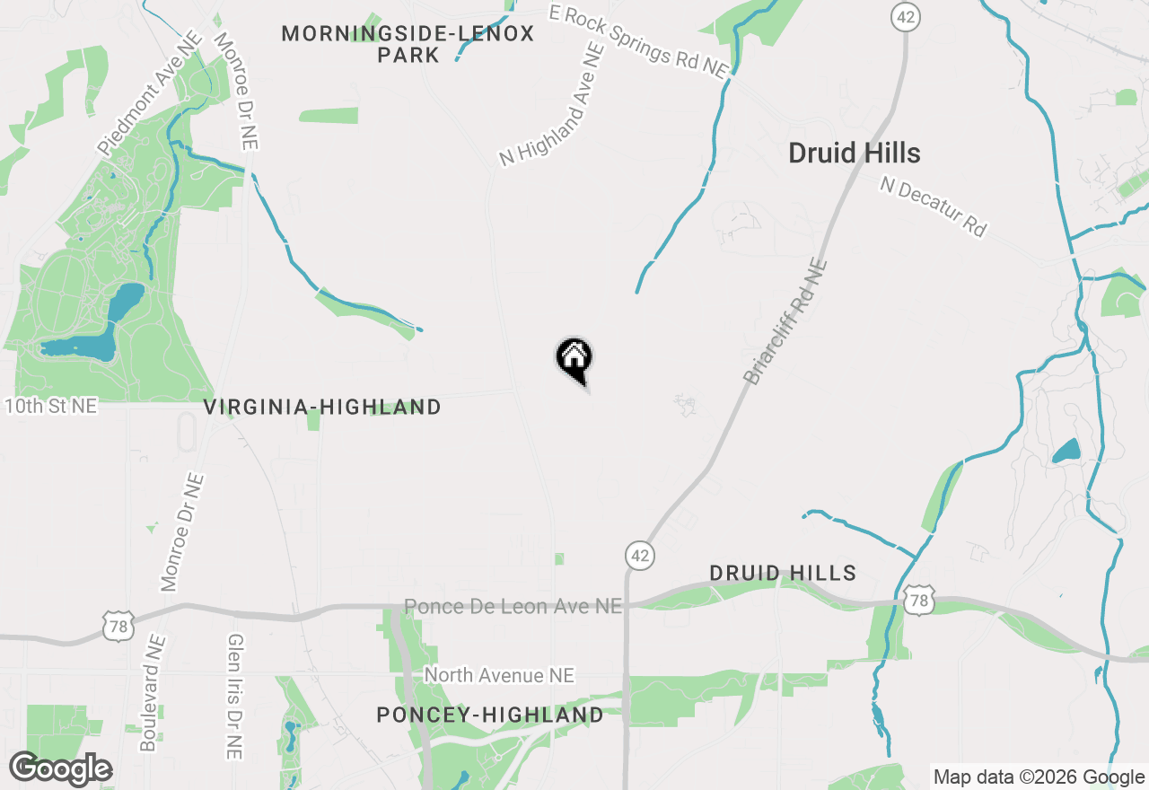 Map of 1094 Virginia Avenue, Atlanta, GA 30306
