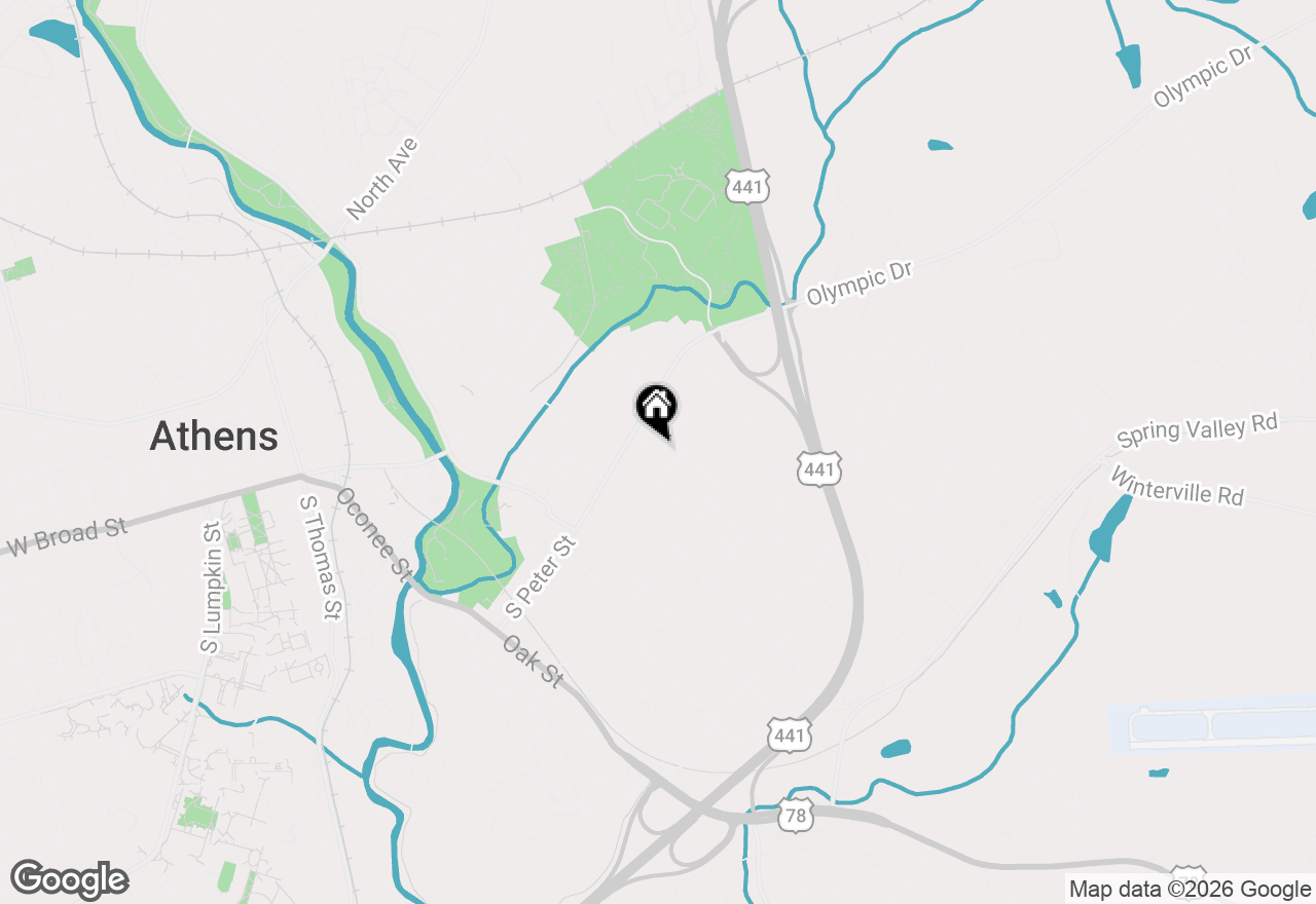 Map of 145 Fairview Street, Athens, GA 30601