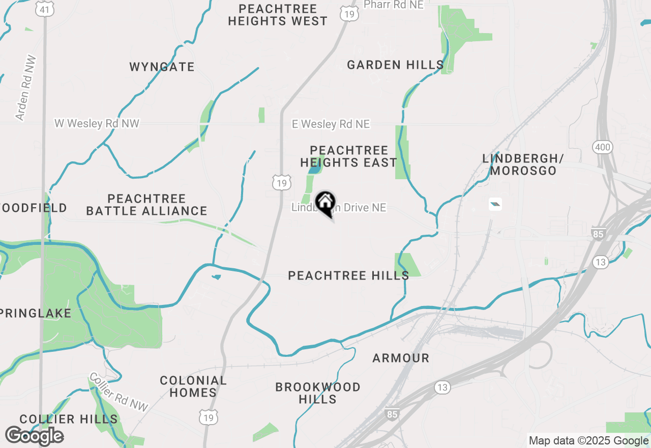 Map of 4 East Drive Ne, Atlanta, GA 30305