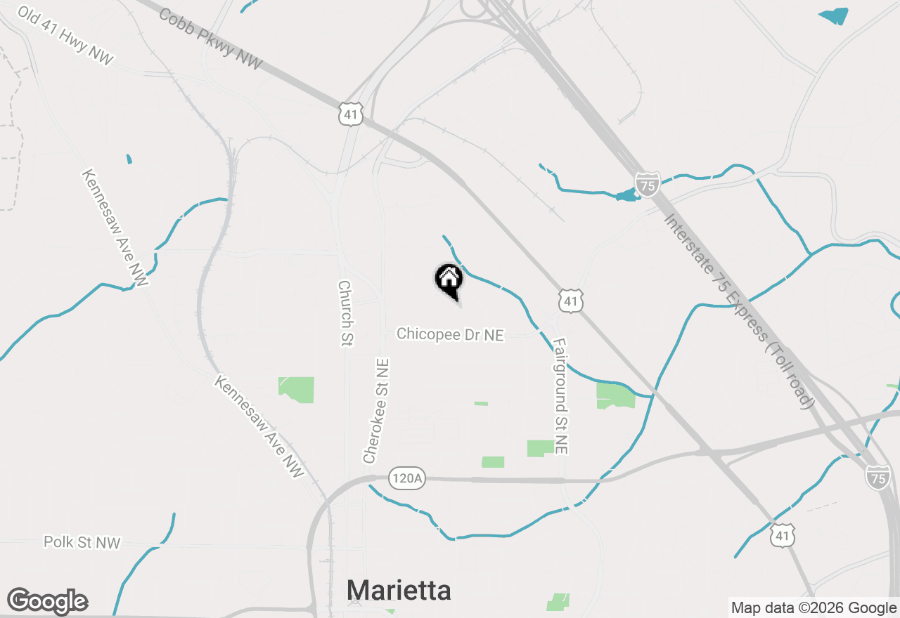 Map of 665 Iroquois Drive Ne, Marietta, GA 30060