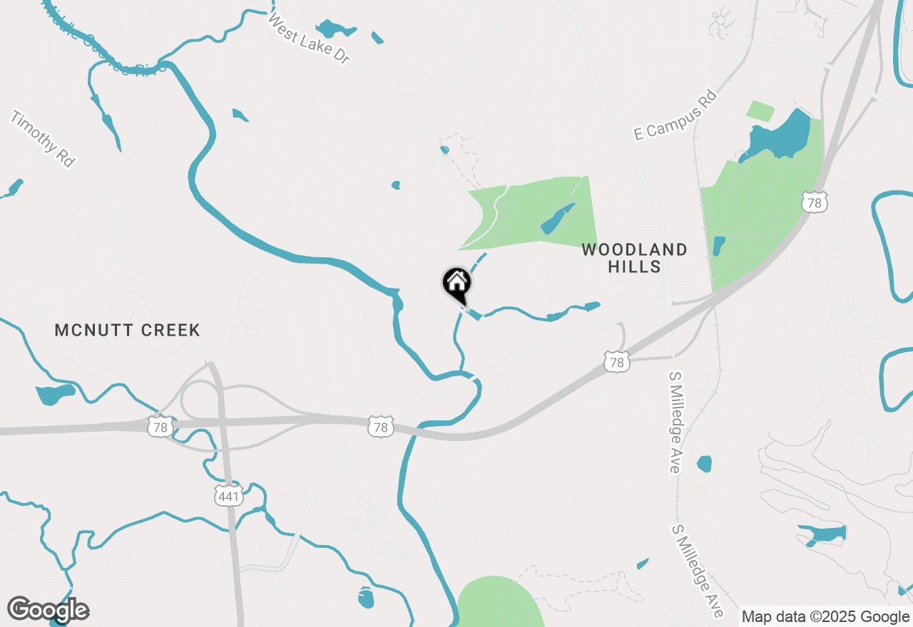 Map of 201 Hamilton Road, Athens, GA 30606