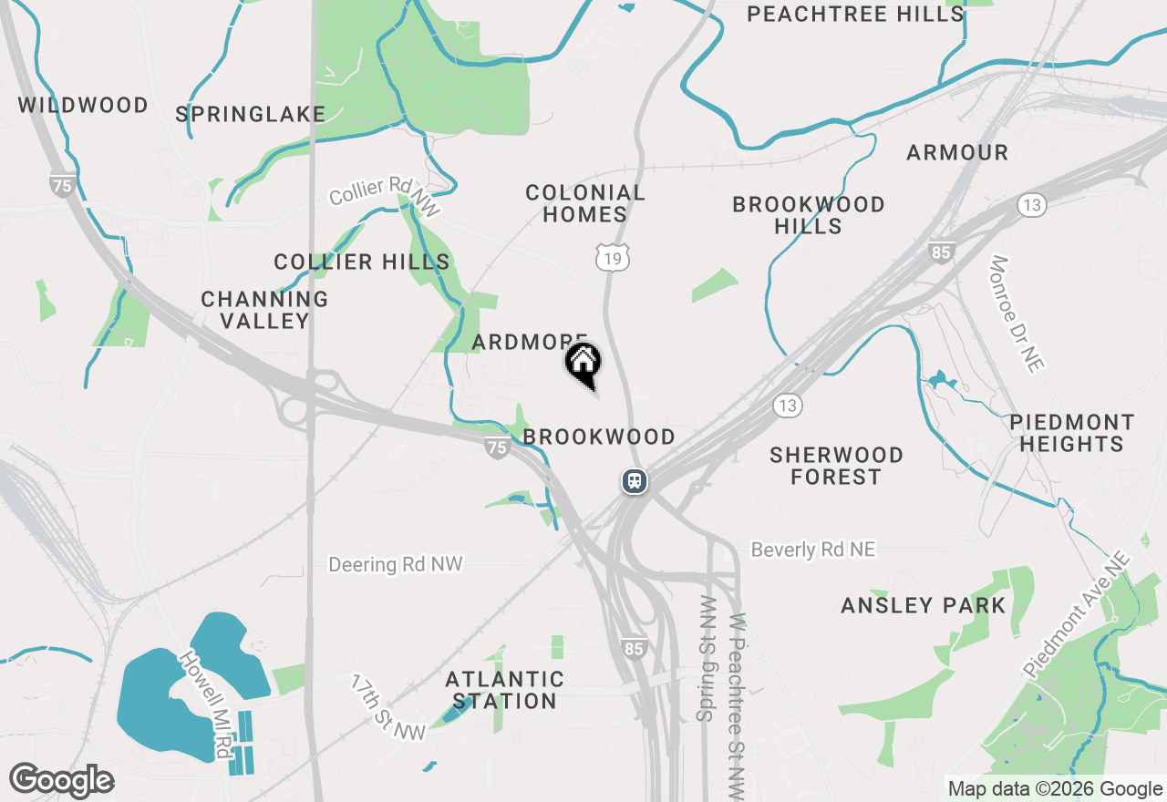 Map of 37 26th Street, Atlanta, GA 30309