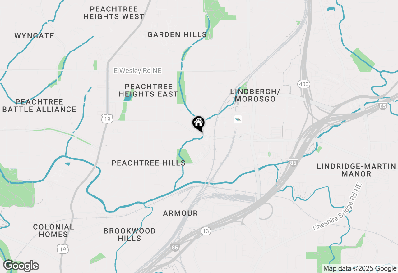 Map of 405 Lindbergh Drive Ne, Atlanta, GA 30305