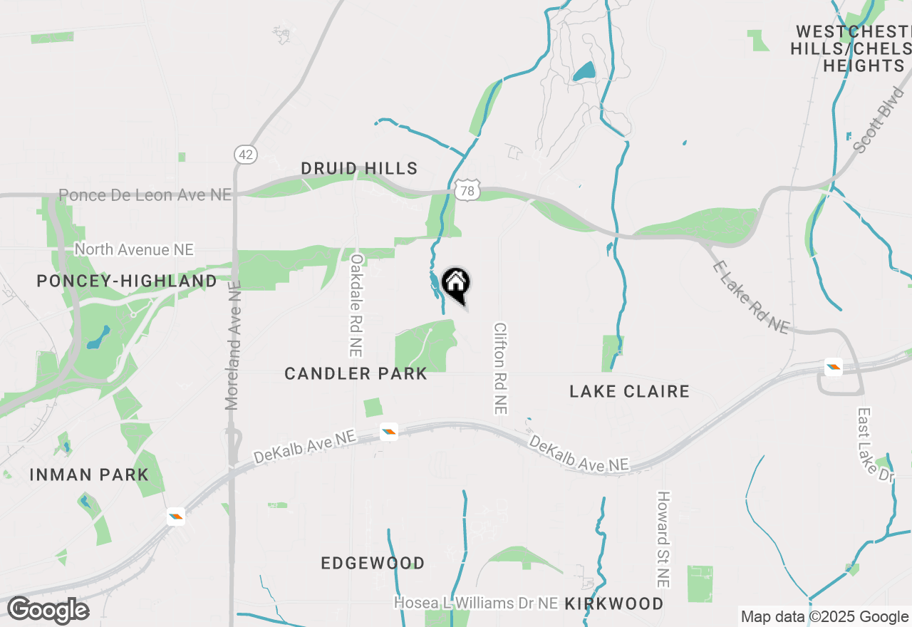 Map of 501 Terrace Avenue Ne, Atlanta, GA 30307