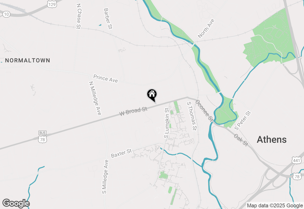 Map of 250 W Broad Street #618, Athens, GA 30601