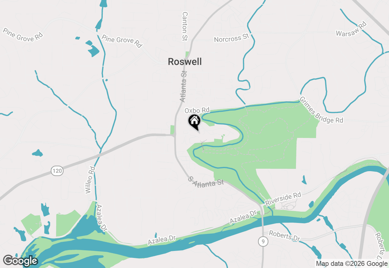 Map of 77 Vickery Street, Roswell, GA 30075