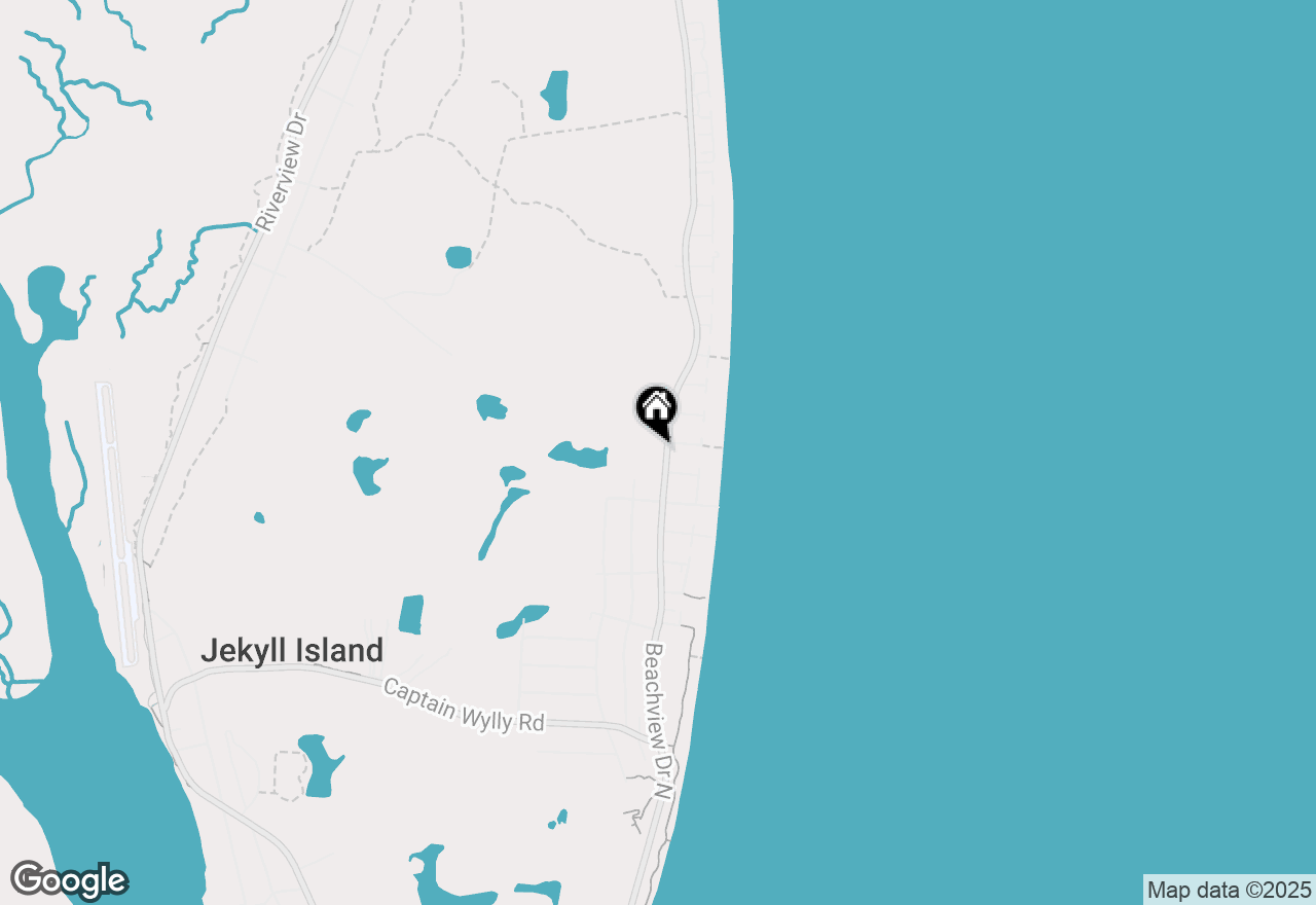 Map of 850 N Beachview Drive, Jekyll Island, GA 31527