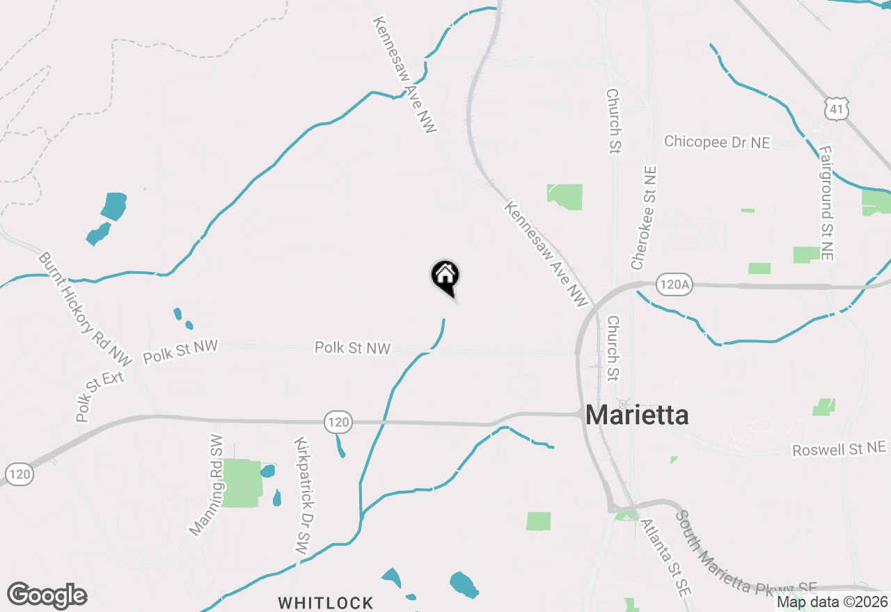 Map of 280 Maple Avenue Nw, Marietta, GA 30064