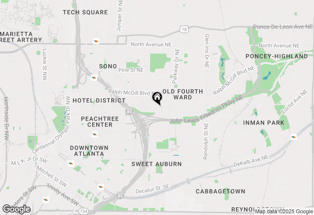 Map of 935 Mcgill Park Avenue Ne, Atlanta, GA 30312