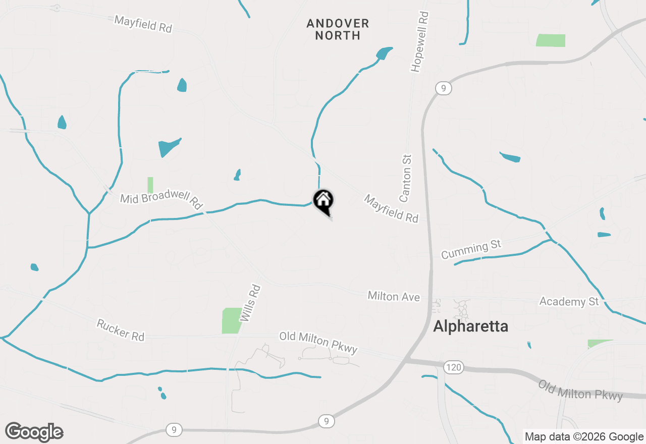 Map of 202 Kenneth Drive, Alpharetta, GA 30009
