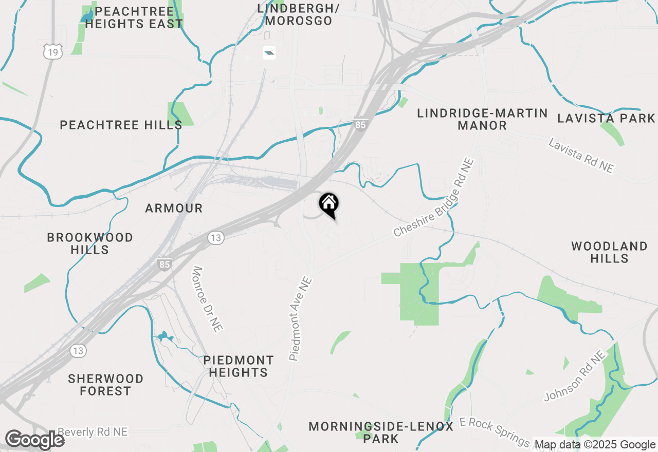 Map of 590 Bismark Road Ne, Atlanta, GA 30324