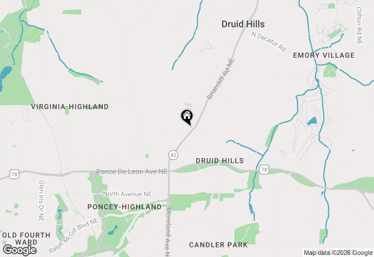 Map of 866 Briarcliff Road Ne #B1, Atlanta, GA 30306