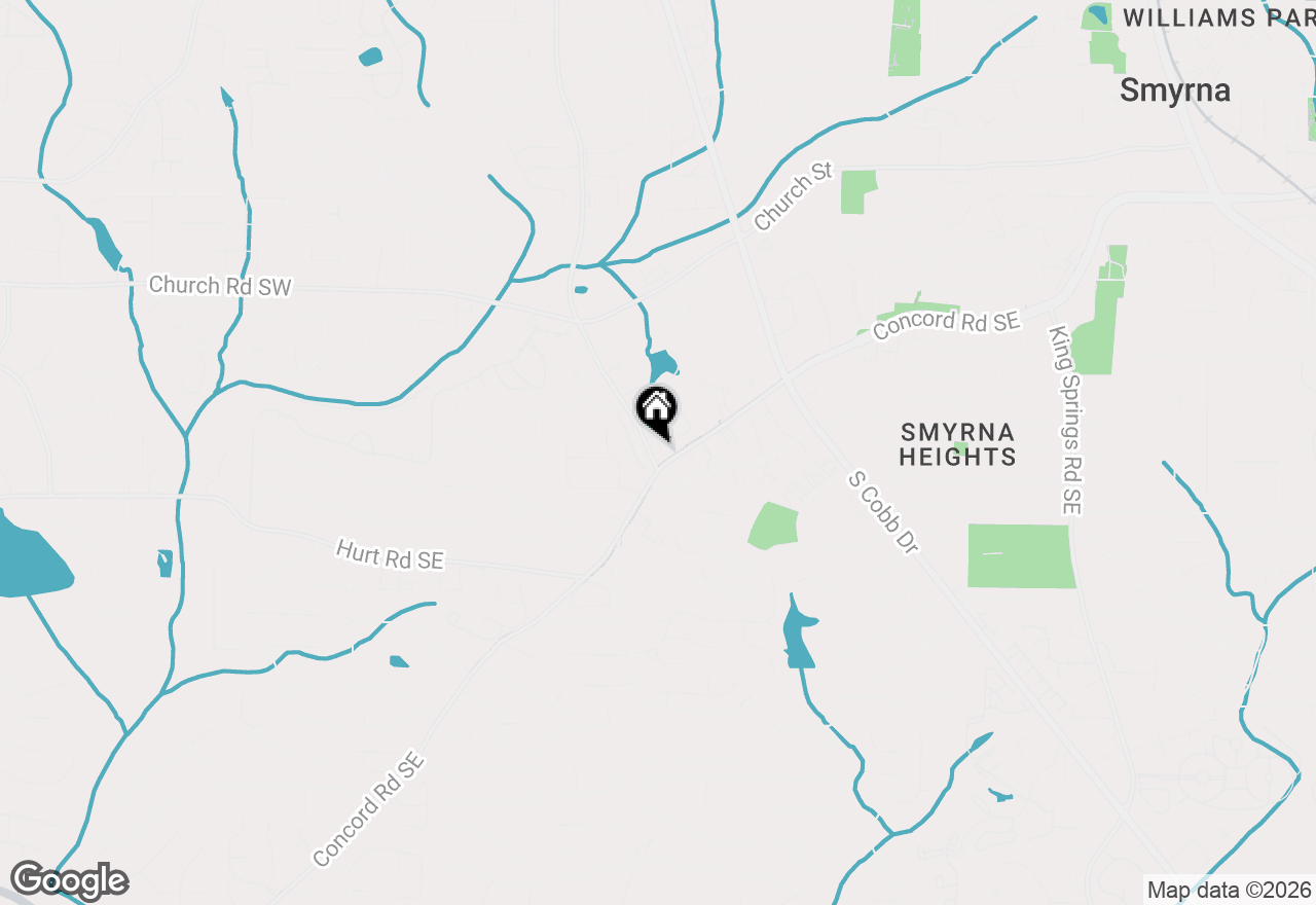 Map of 3367 Old Concord Road Se, Smyrna, GA 30082
