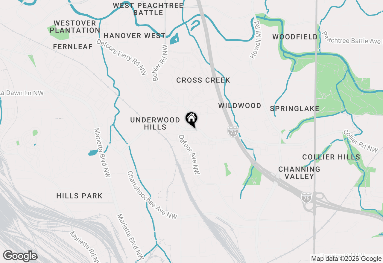 Map of 1150 Collier Road Nw #H10, Atlanta, GA 30318