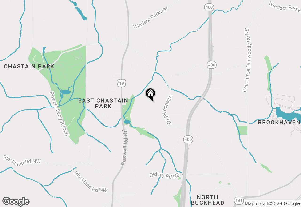Map of 345 Pinecrest Road Ne, Atlanta, GA 30342