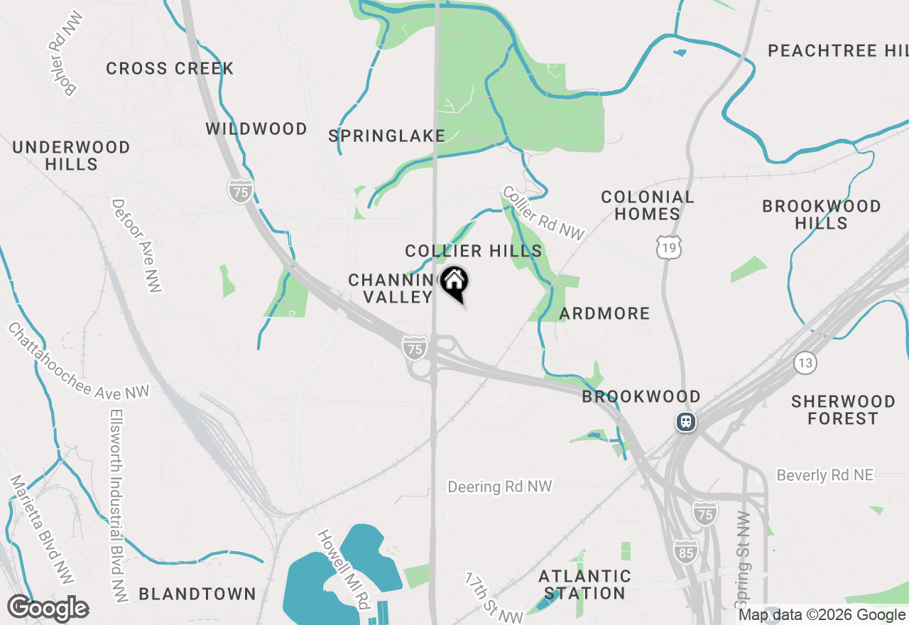 Map of 1825 Greystone Road Nw, Atlanta, GA 30318