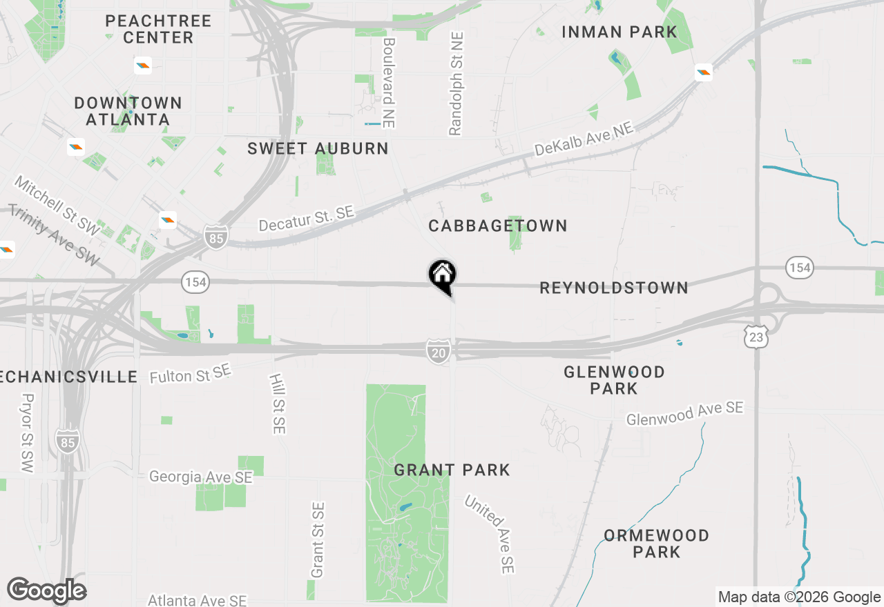 Map of 570 Woodward Avenue Se #B, Atlanta, GA 30312