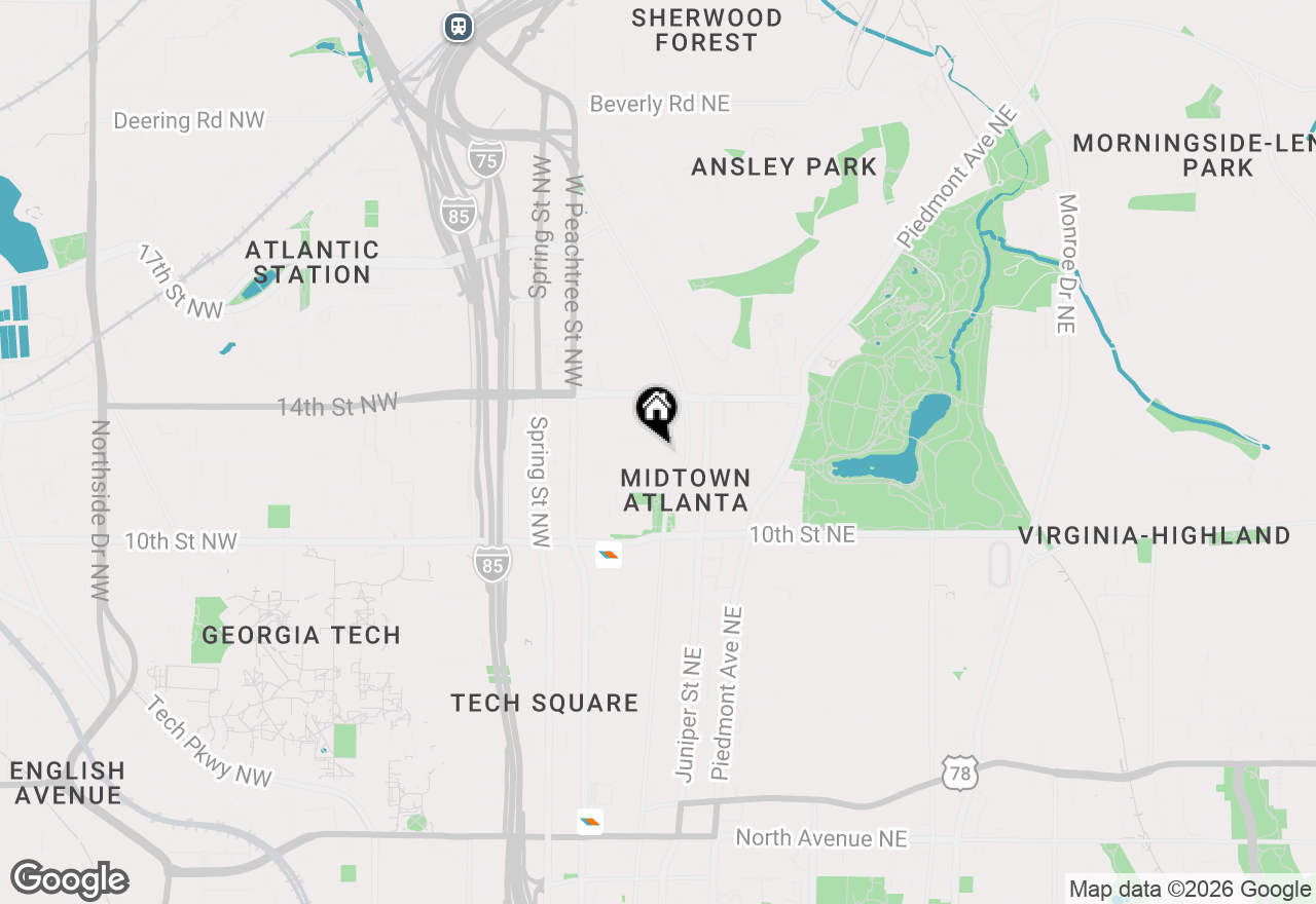 Map of 40 12th Street Ne #1903, Atlanta, GA 30309