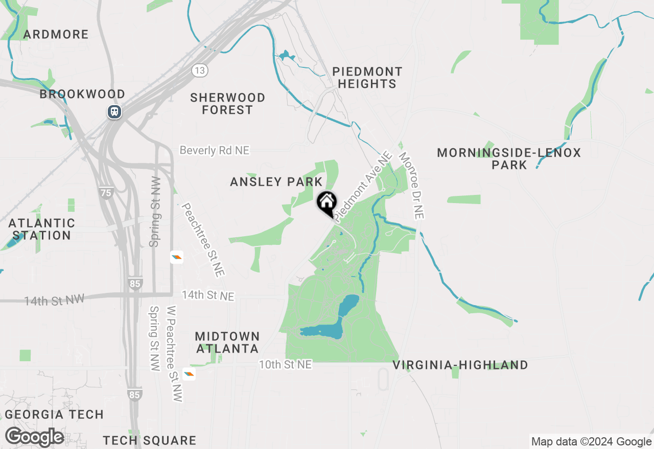 Map of 2 The Prado Ne #3, Atlanta, GA 30309