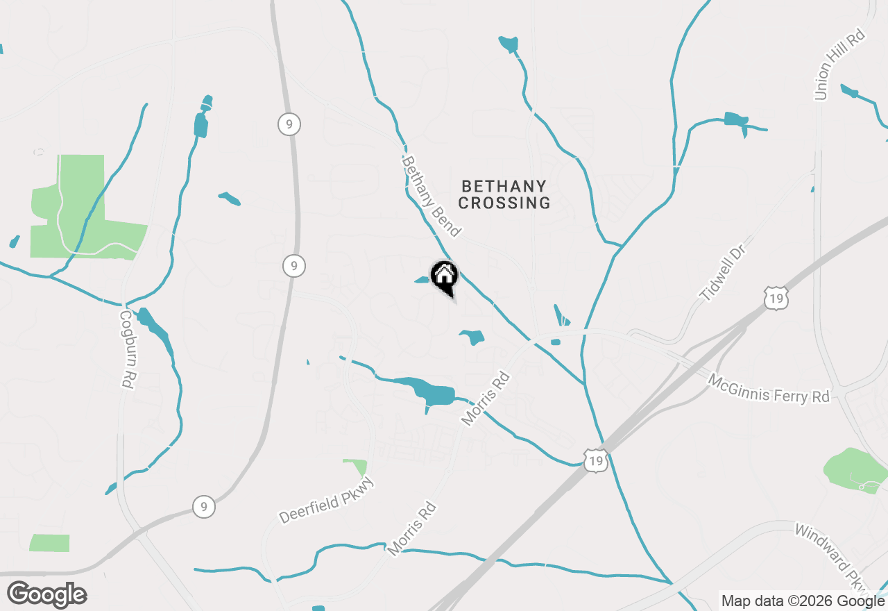 Map of 13387 Aventide Lane, Alpharetta, GA 30004