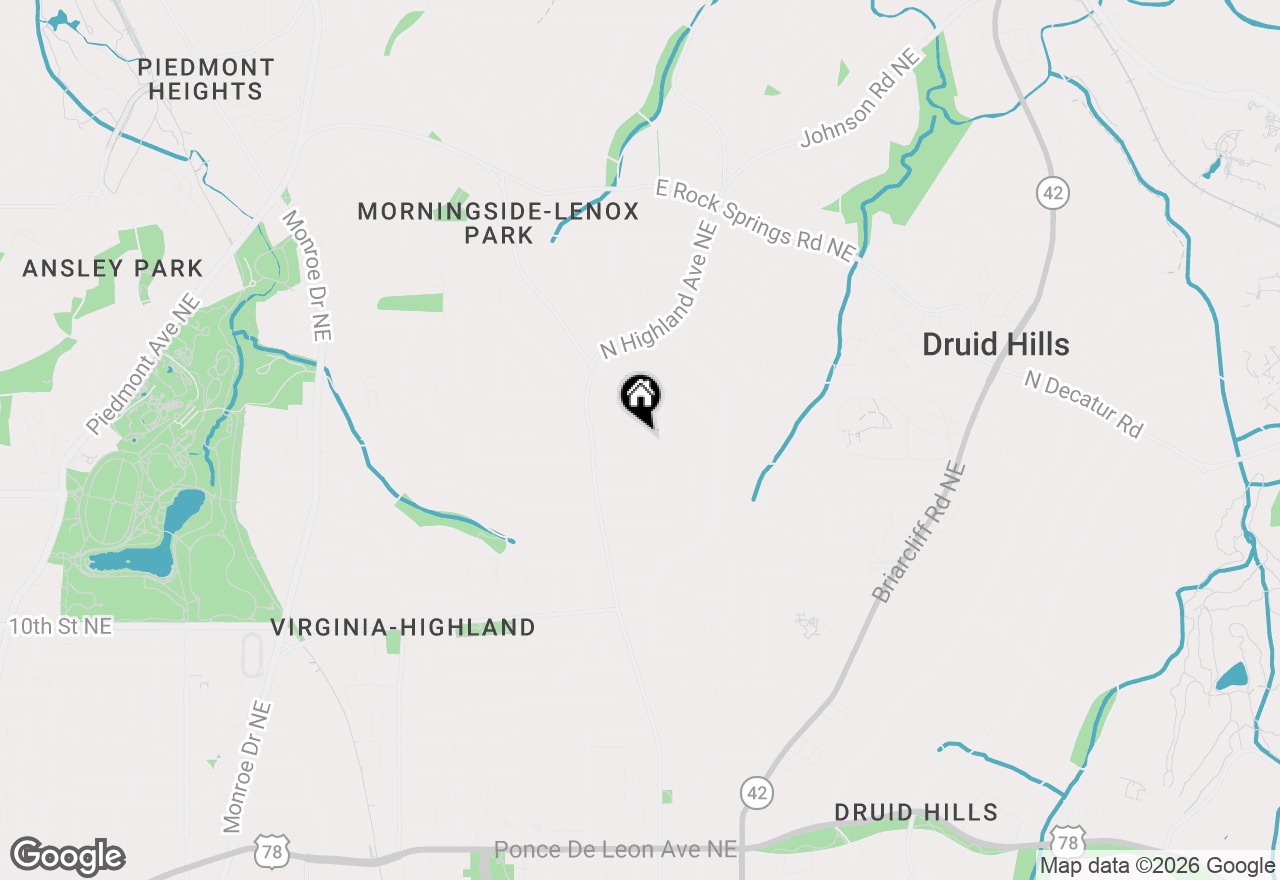 Map of 1031 Mclynn Avenue Ne, Atlanta, GA 30306