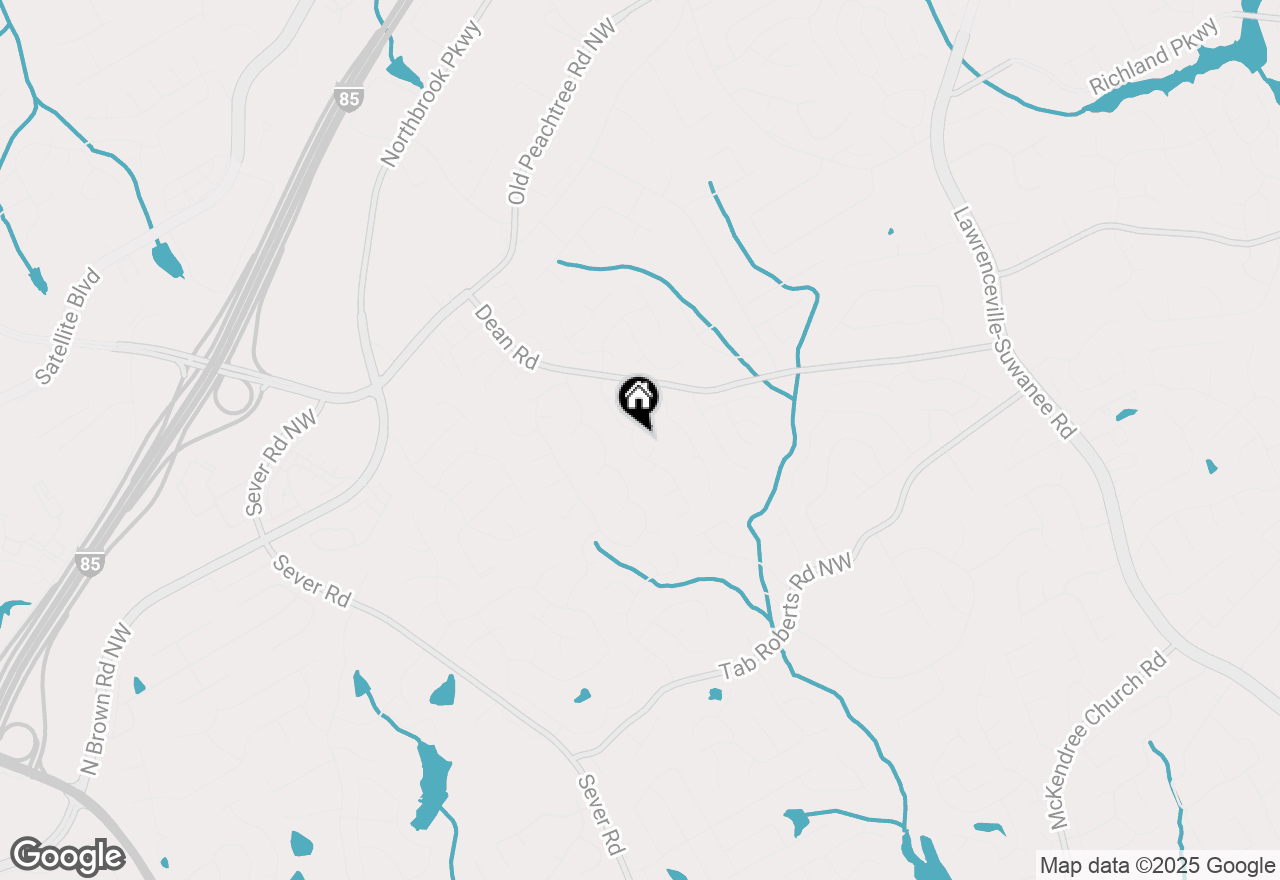 Map of 2317 Birch Hollow Trail, Lawrenceville, GA 30043