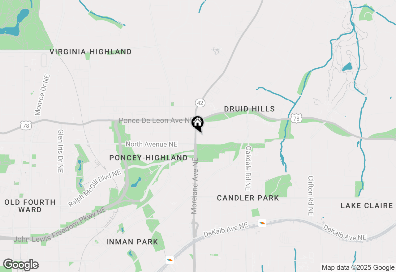 Map of 1181 Fairview Road, Atlanta, GA 30306