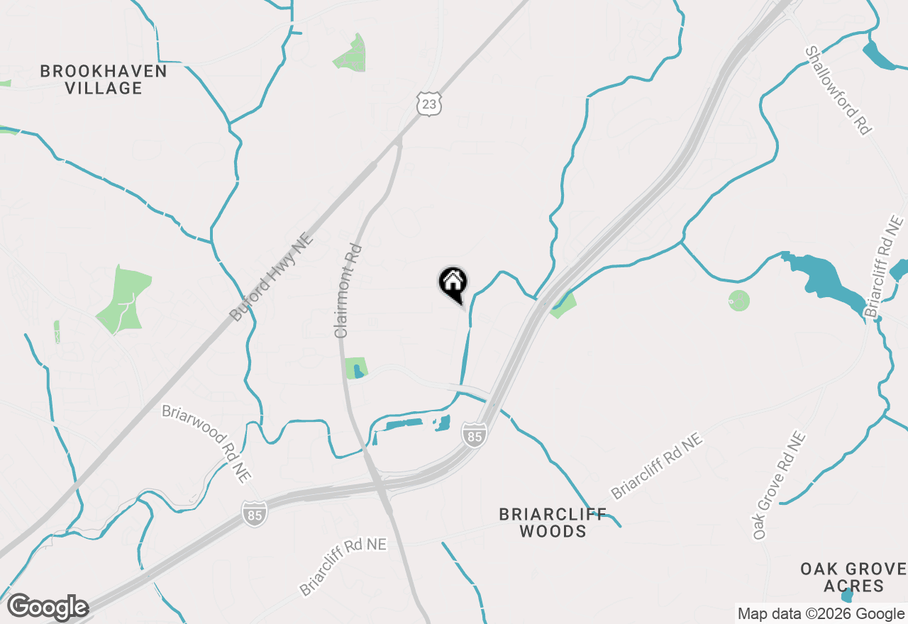 Map of 2208 Medfield Trail Ne, Atlanta, GA 30345