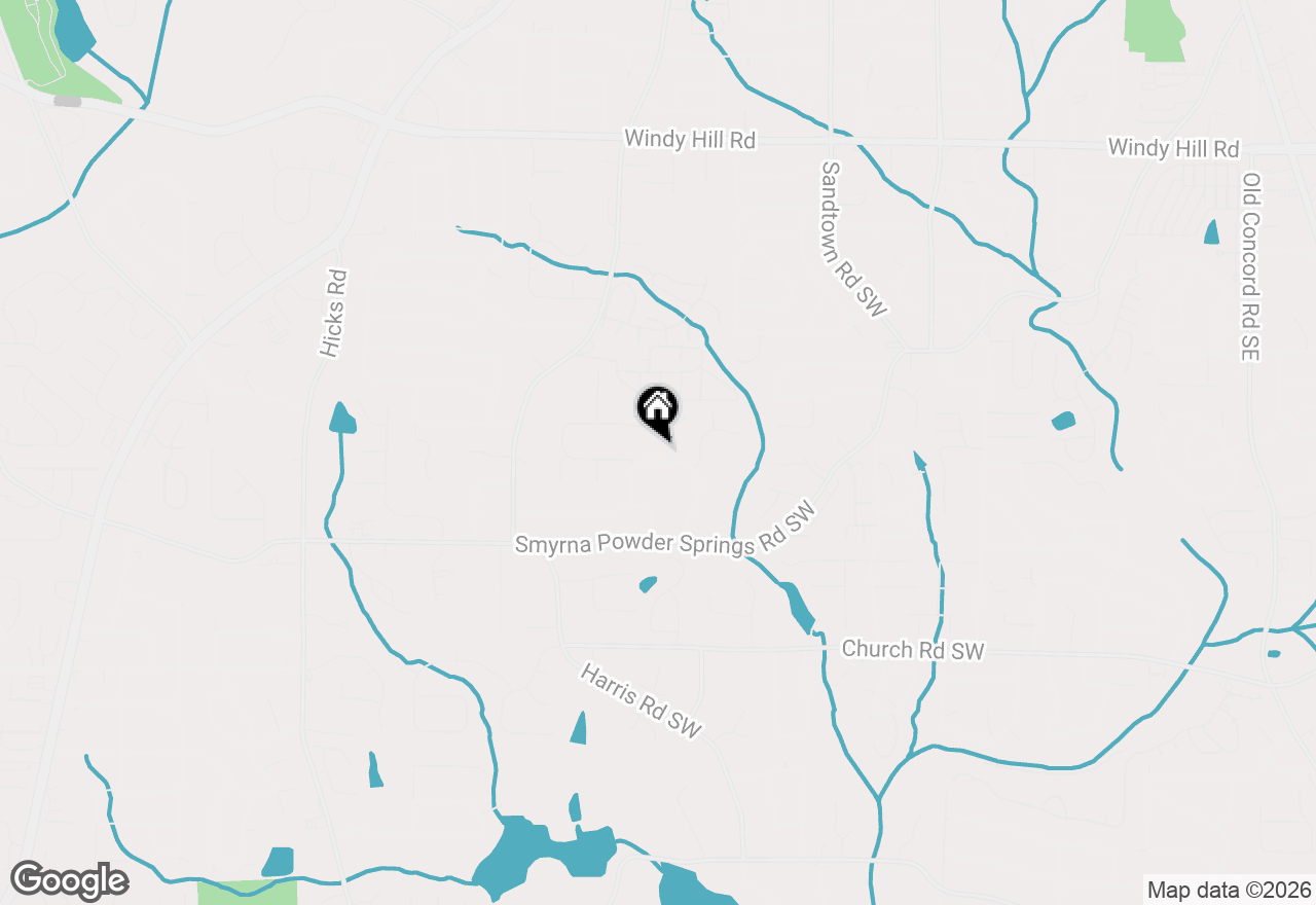 Map of 2870 Old Carriage Drive Sw, Marietta, GA 30060