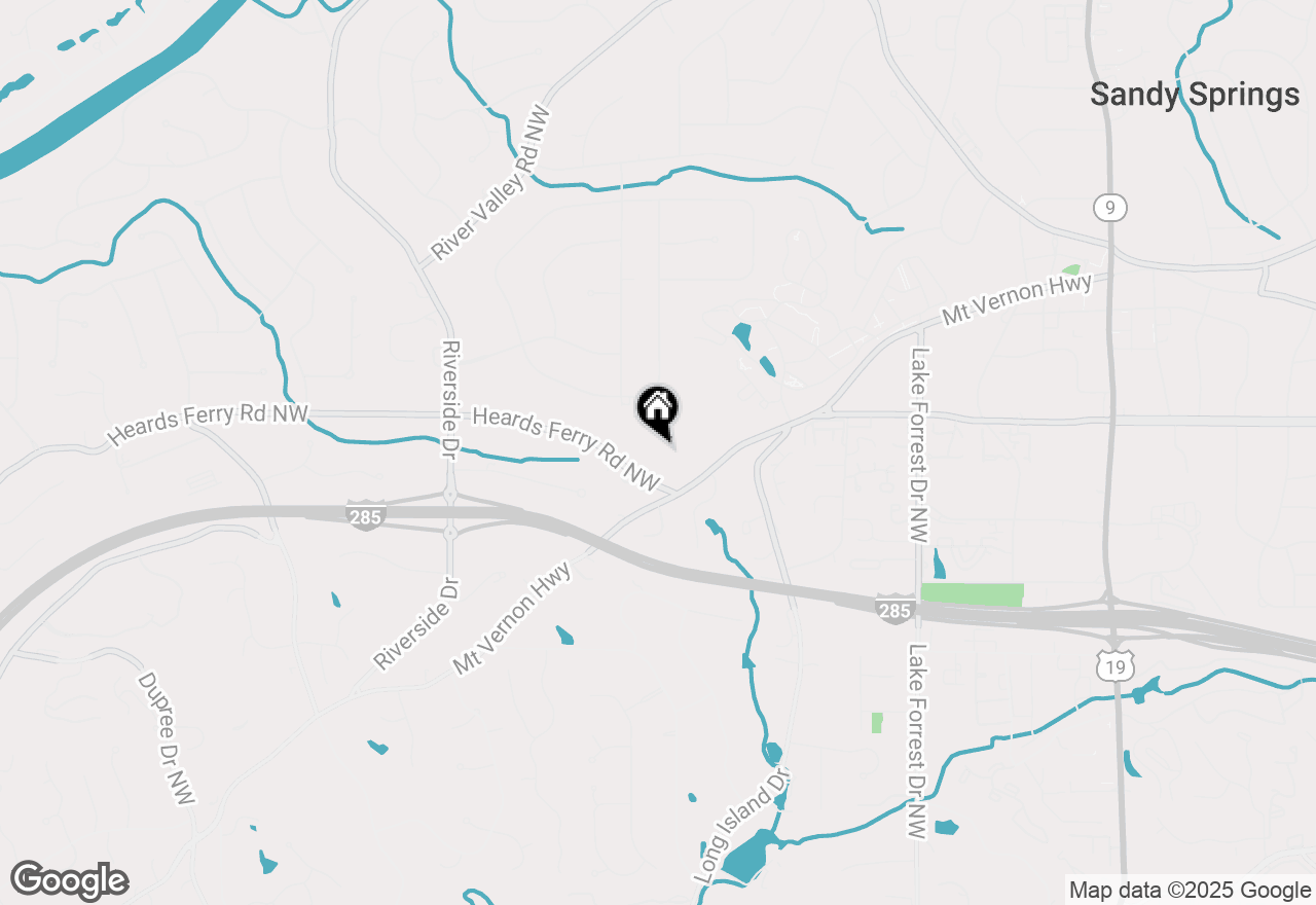 Map of 285 Heards Ferry Road Nw, Sandy Springs, GA 30328