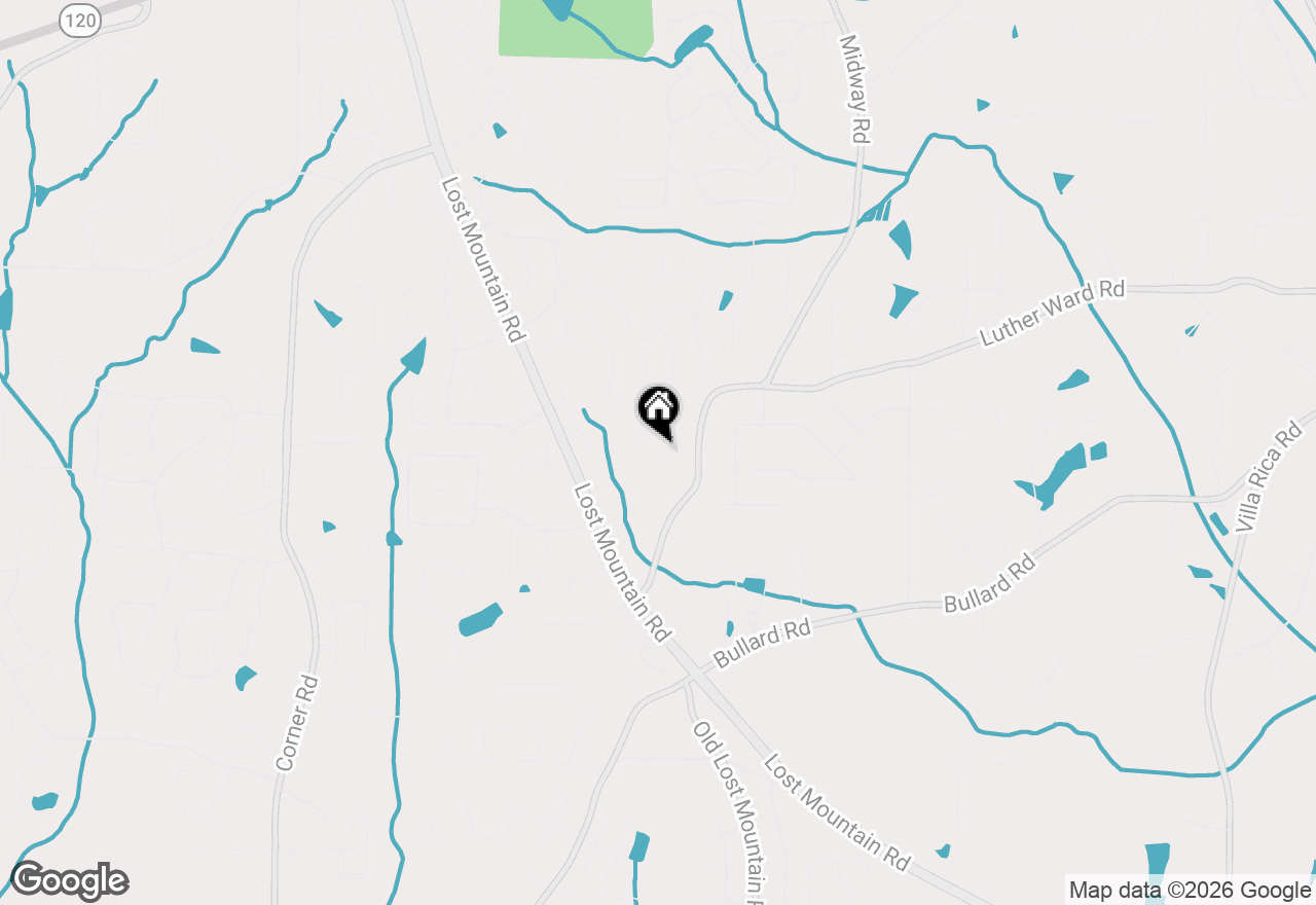 Map of 1174 Bowerie Chase, Powder Springs, GA 30127