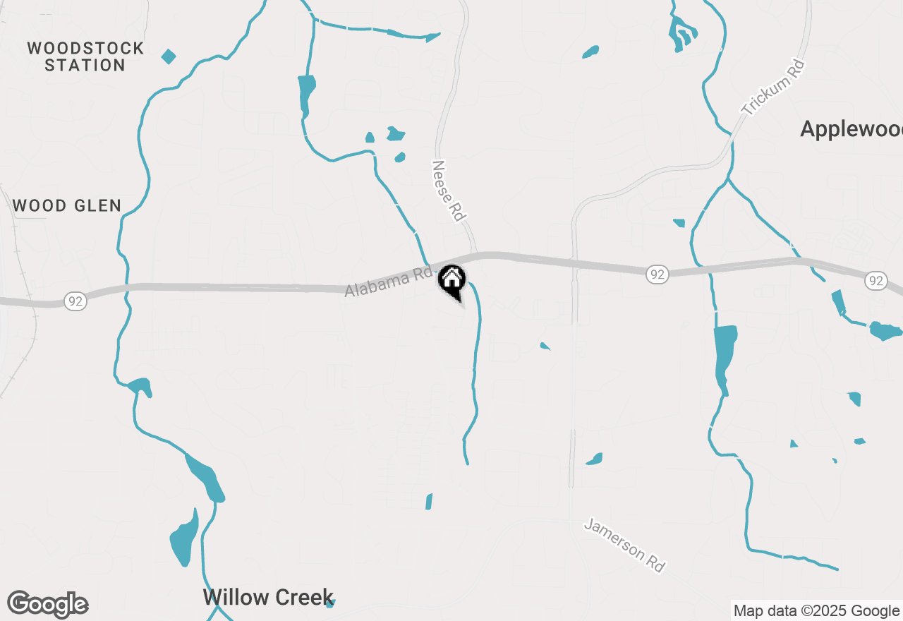 Map of 313 Second Street, Woodstock, GA 30188