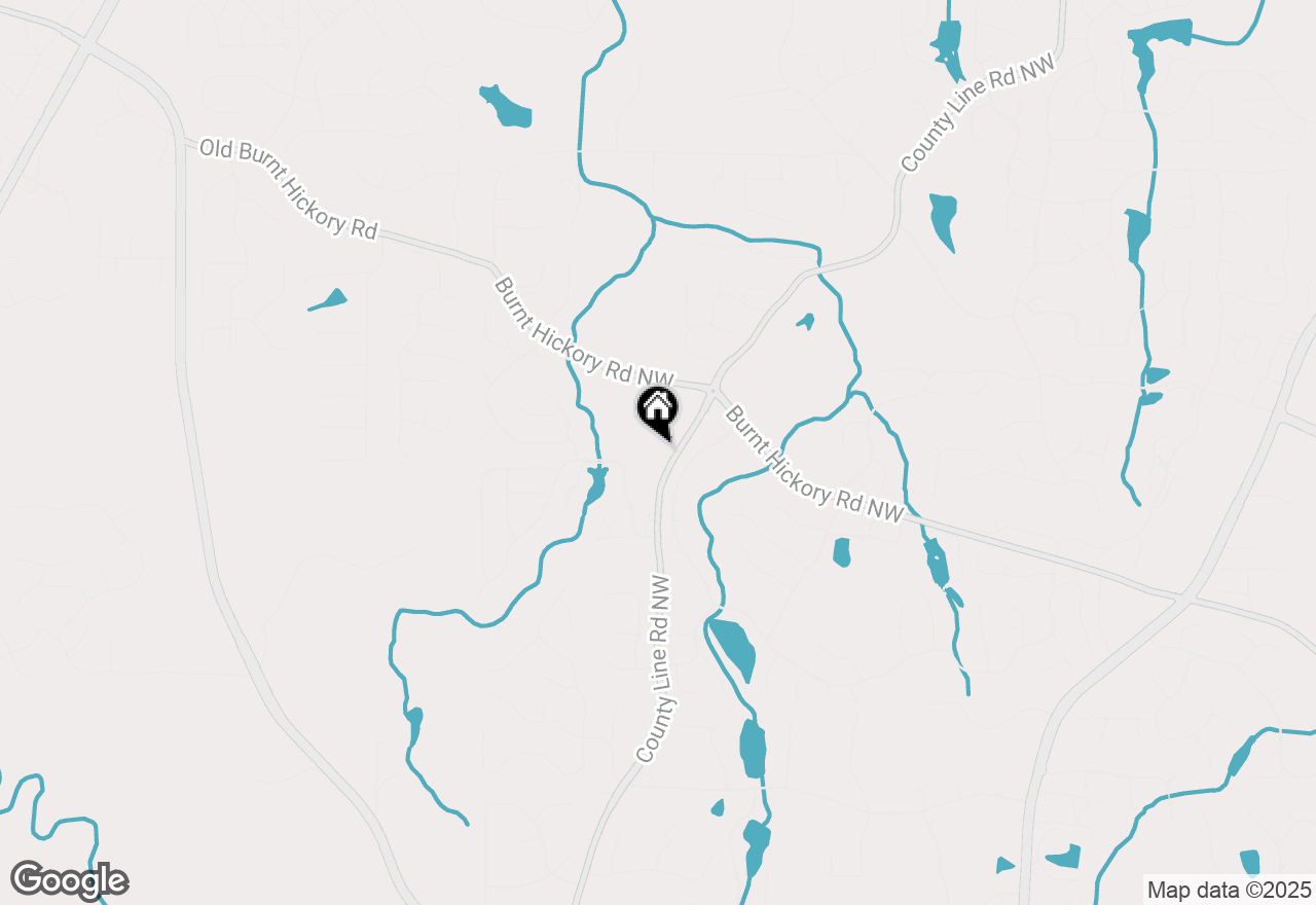 Map of 1645 County Line Road Nw, Acworth, GA 30101
