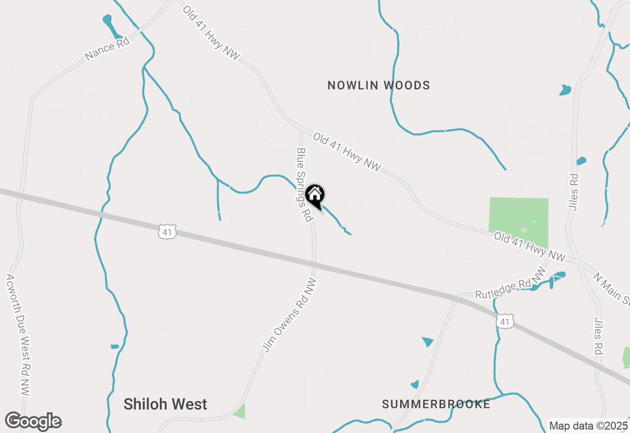 Map of 1355 Murrays Loch Place Nw, Kennesaw, GA 30152