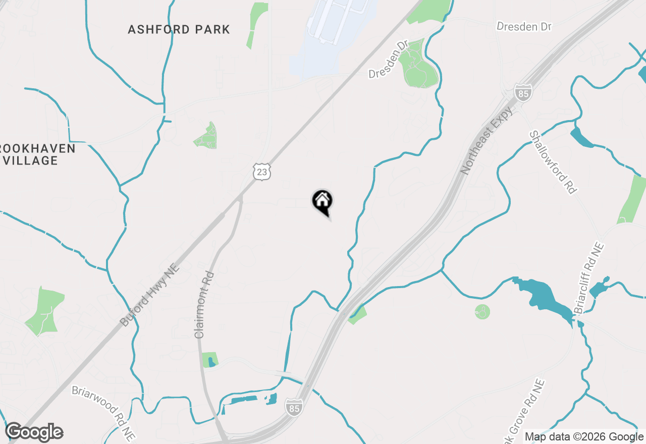 Map of 2050 Jordan Terrace Ne, Atlanta, GA 30345