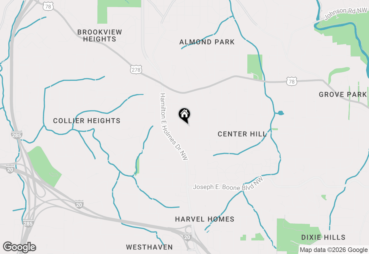 Map of 2585 Hood Avenue, Atlanta, GA 30318